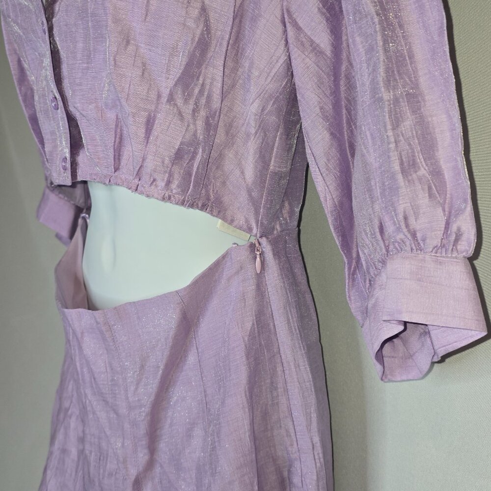 Sandro Kya Front Cut Out Dress in Purple, various sizes, NWT - Picture 5 of 7